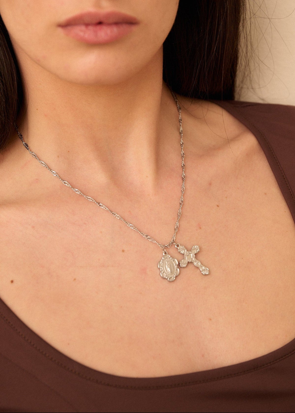 COLLANA DIOICA ARGENTO