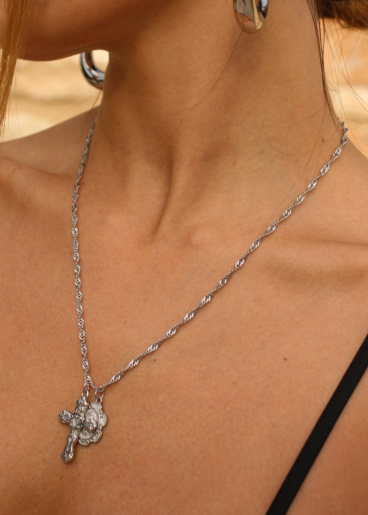 COLLANA DIOICA ARGENTO